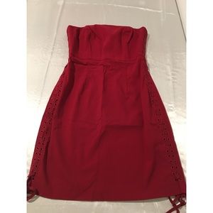 Express Stretch Strapless Corset Mini Dress